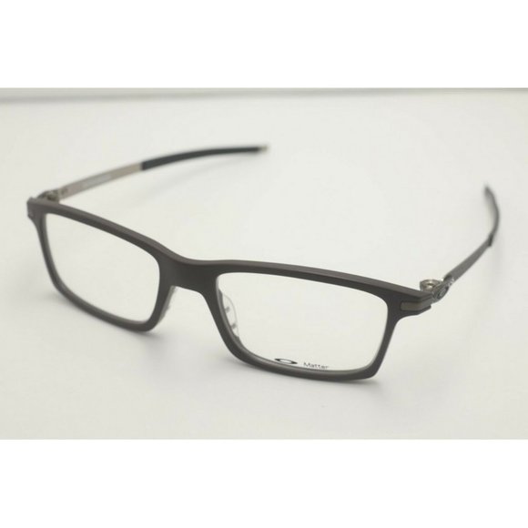 Oakley Pitchman 8050 0453 Rectangle Satin Brownstone Eyeglasses Lenses 53mm - Picture 1 of 5
